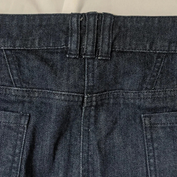 New York & Company Button Down Denim Skirt, Color Blue (Dark Wash) size 18 - Picture 9 of 14